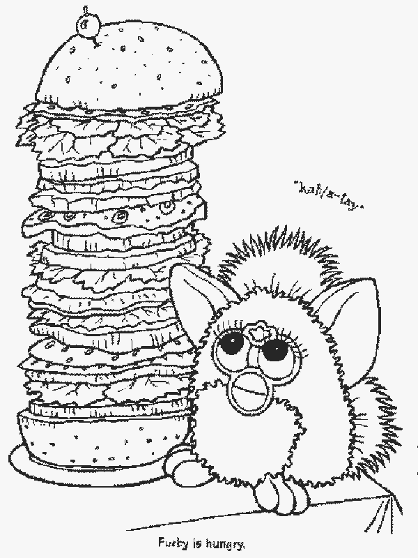 Furby kolorowanki